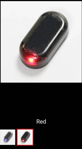 Luz de alarma Solar USB para coche