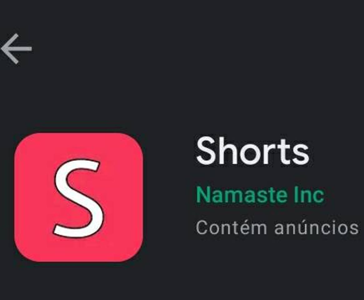 App Dinheiro fácil "Shorts"