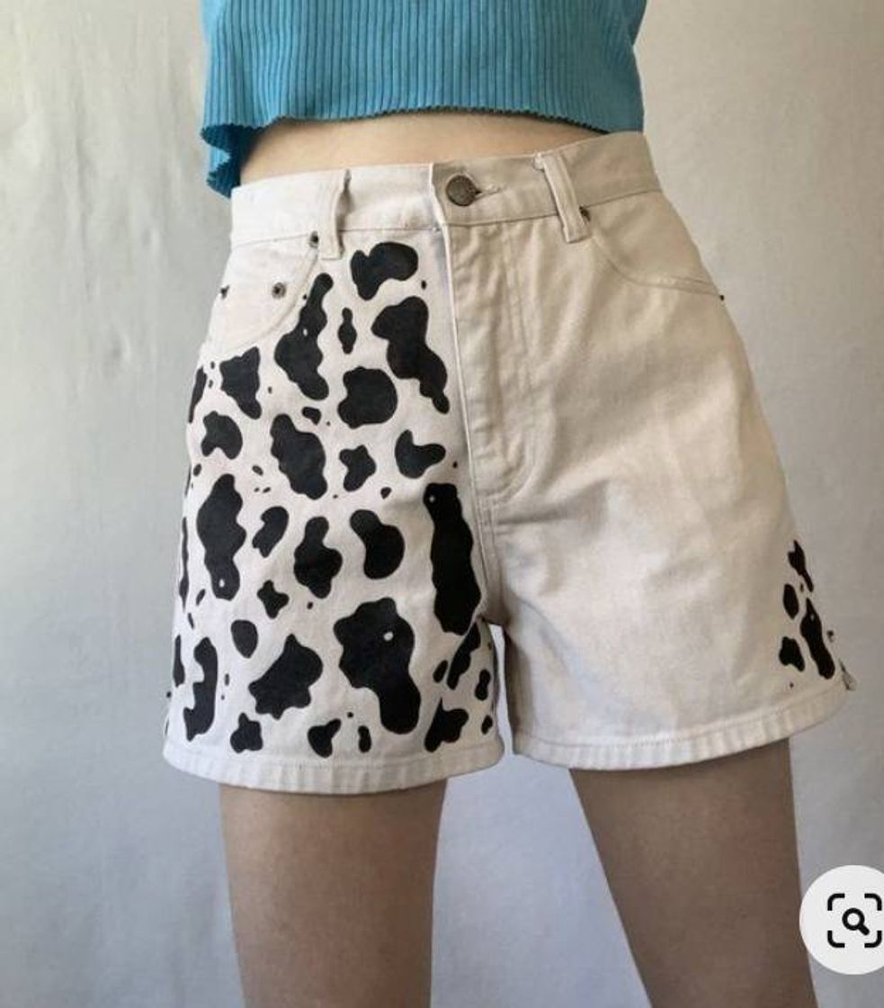 Moda Shorts Branco Vaquinha🐄