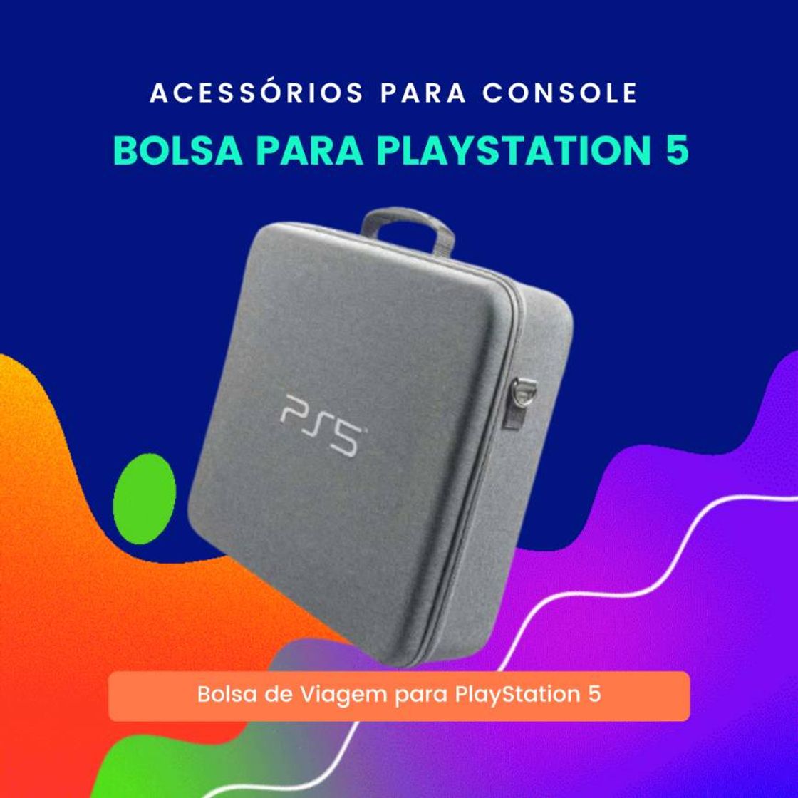 Fashion Bolsa de transporte do PlayStation 5