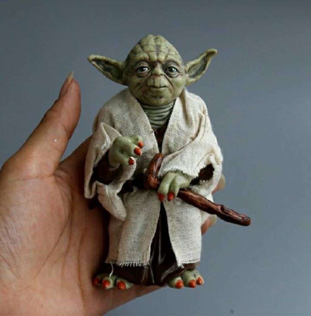 Fashion Boneco Mestre Yoda  de Star Wars 