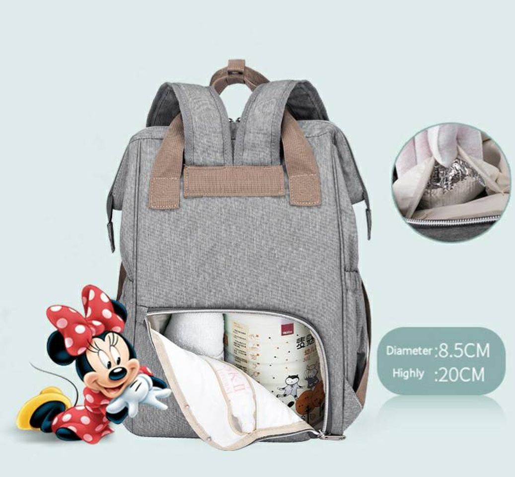 Fashion Mochila porta fraldas e mamadeiras para o seu bebê 