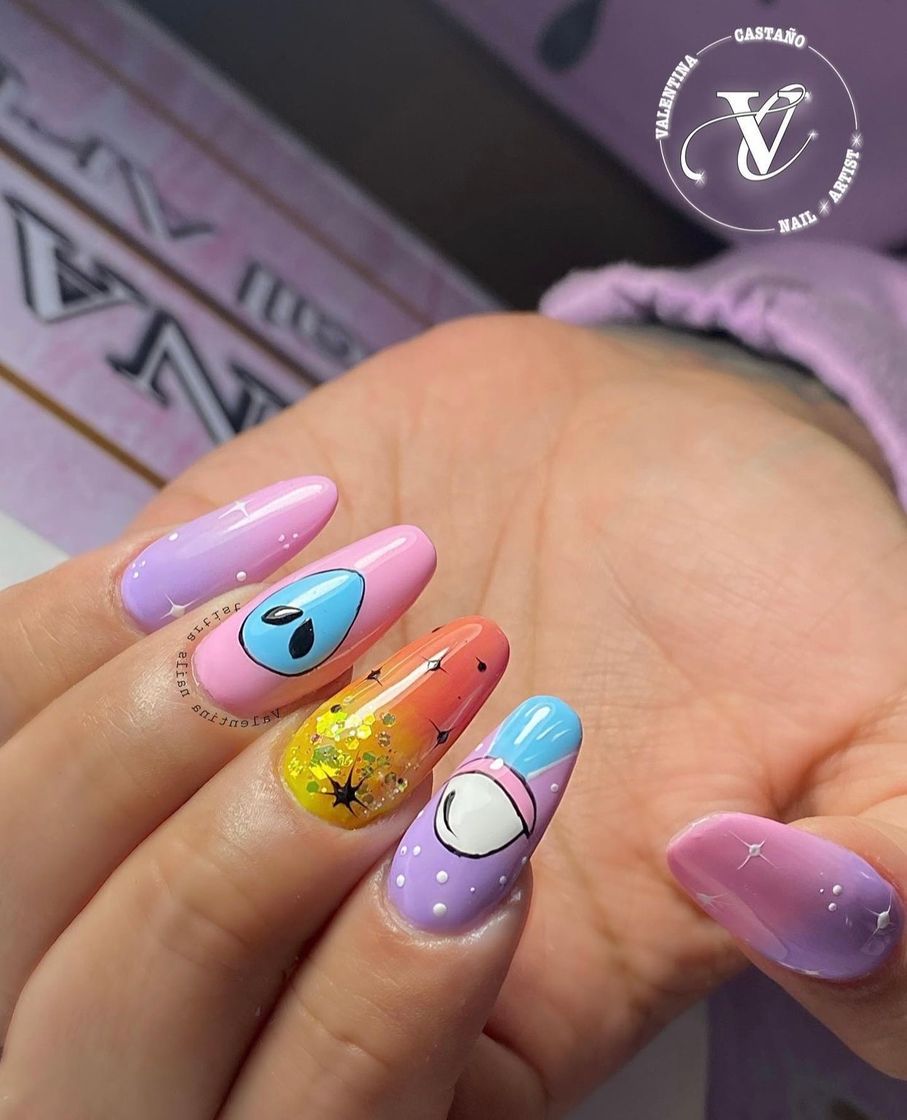 Moda Uñas coloridas 🍭