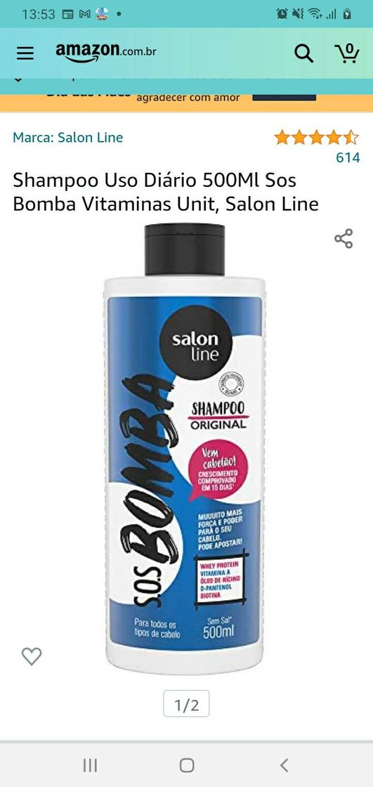 Moda Shampoo SOS bomba de vitaminas