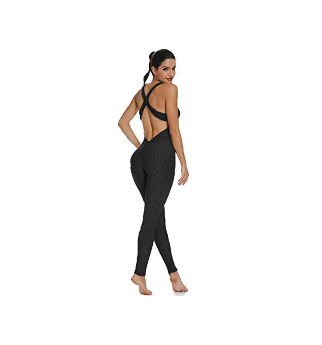 Social FITTOO Mallas Pantalones Deportivos Leggings Mujer Yoga de Alta Cintura Elásticos y Transpirables para Yoga Running Fitness con Gran Elásticos1370 Negro M