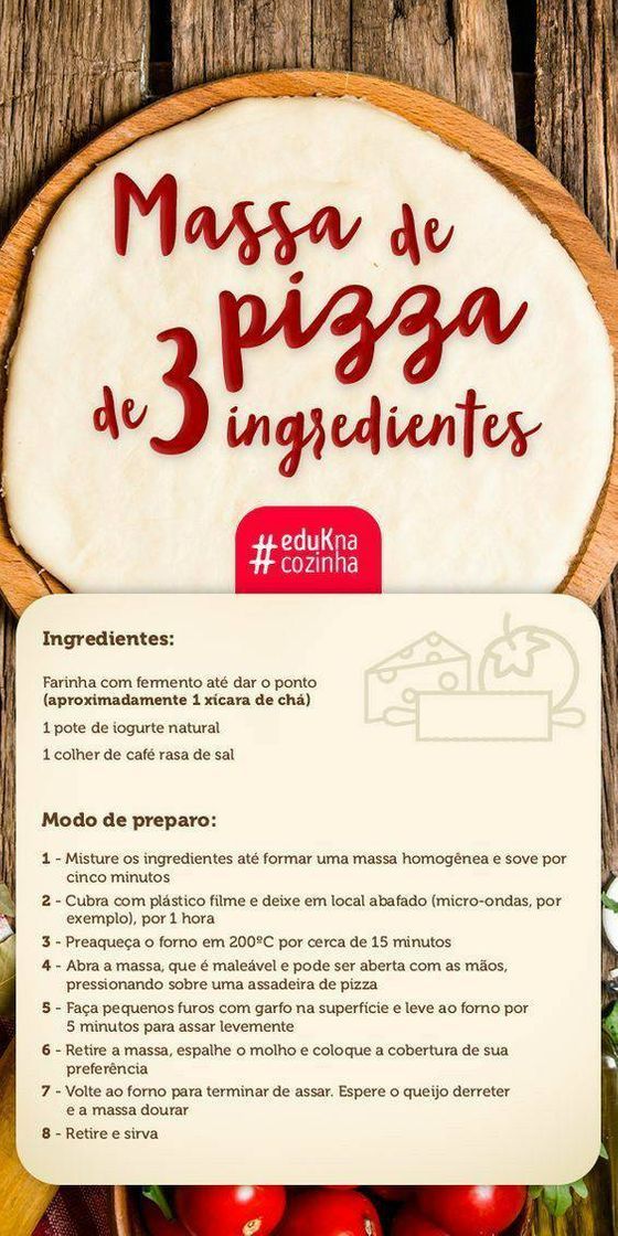 Fashion Pizza de 3 ingredientes 