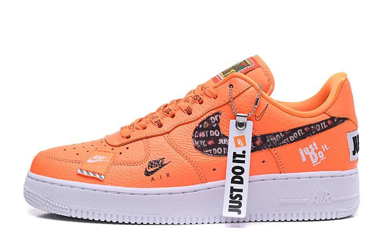 Fashion Nike Air Force "Just do it" Naranjas