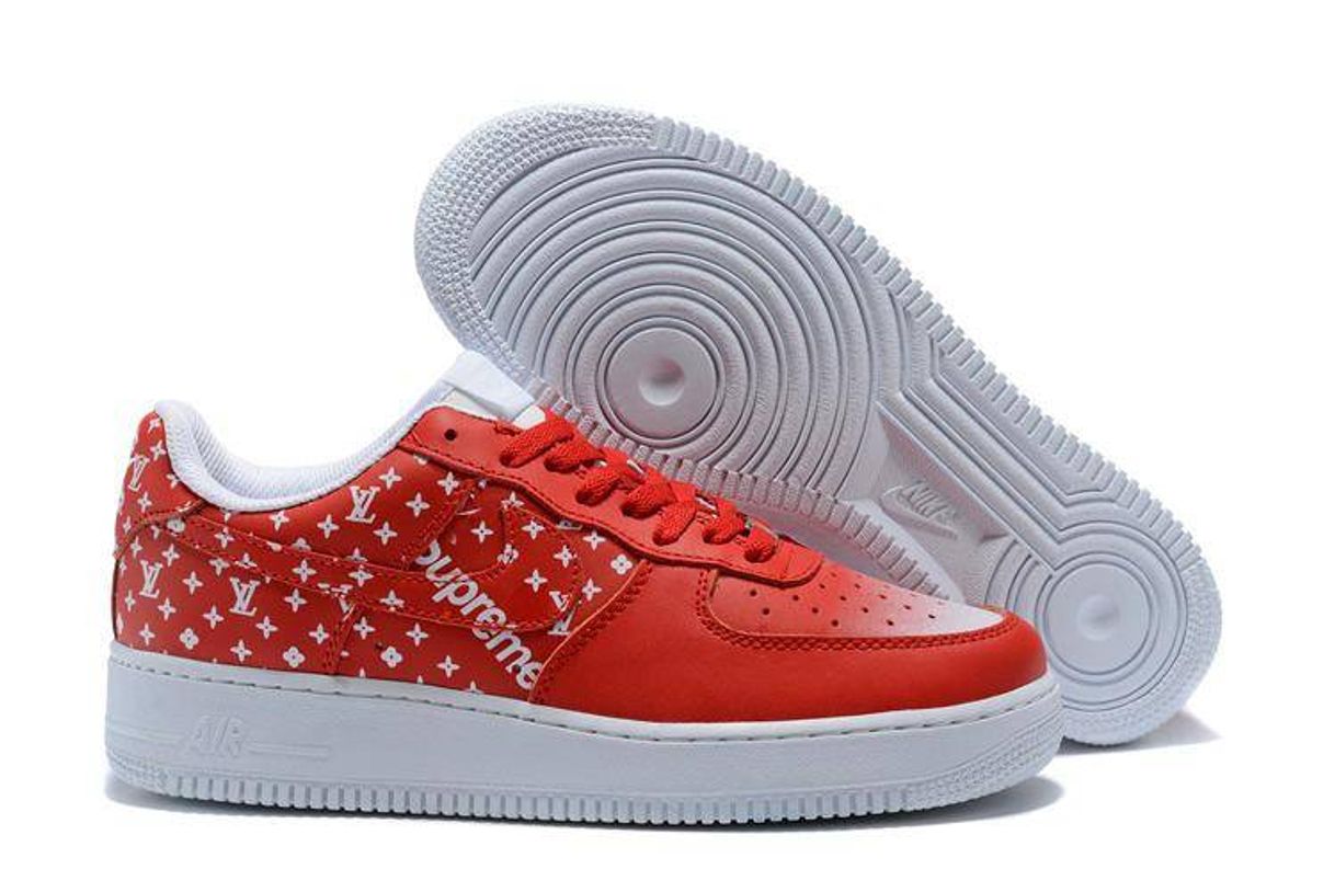 Fashion NIKE AIR FORCE 1 X SUPREME ROJAS