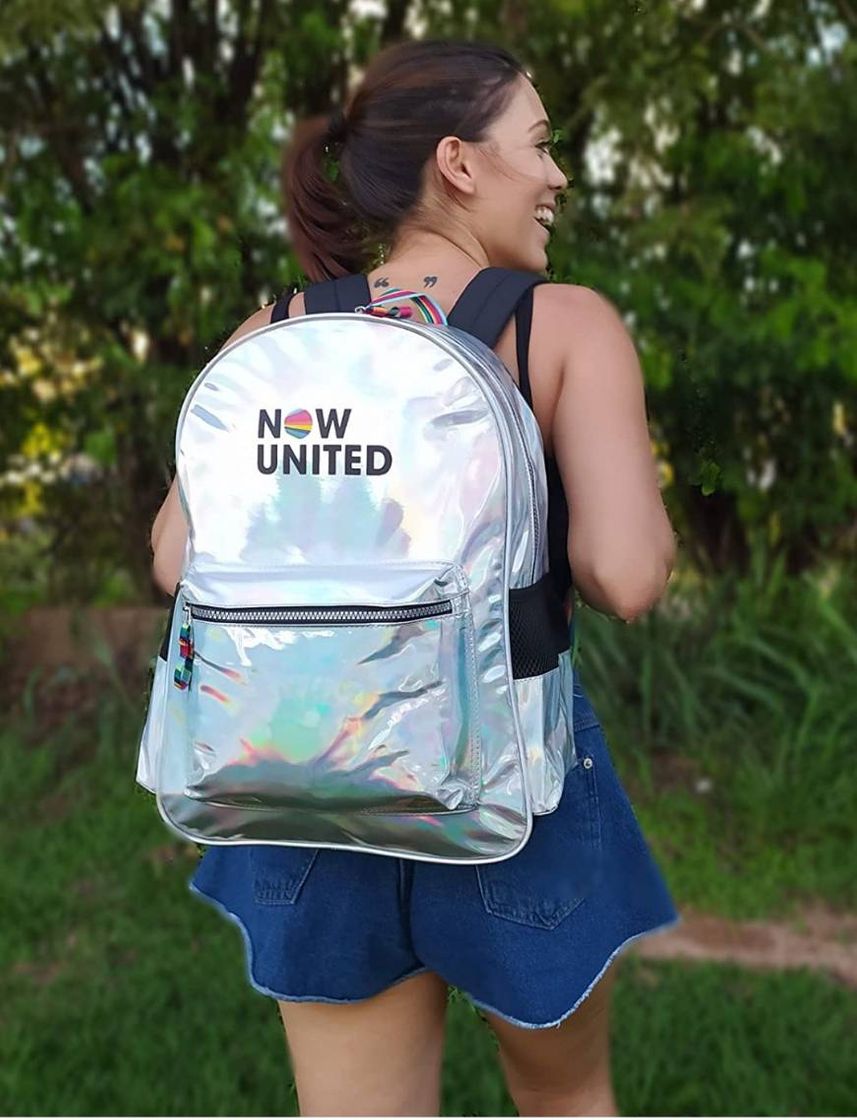 Moda LANÇAMENTO! Mochila Juvenil Now United Nu3252 Holográfica