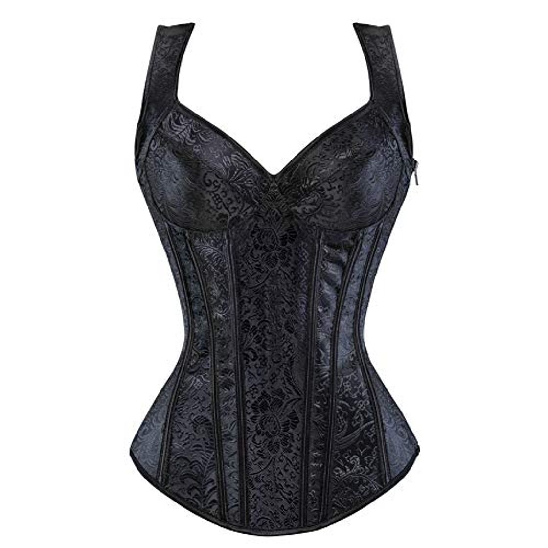 Social Grebrafan Corsés para Las Mujeres Nupcial Corset Bustiers con Tirantes Talla Grande