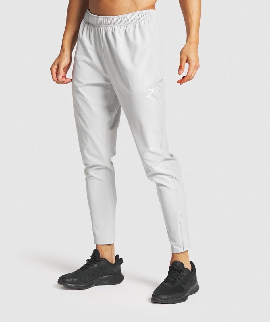 Moda Gymshark Arrival Woven Joggers - Light Grey | Gymshark