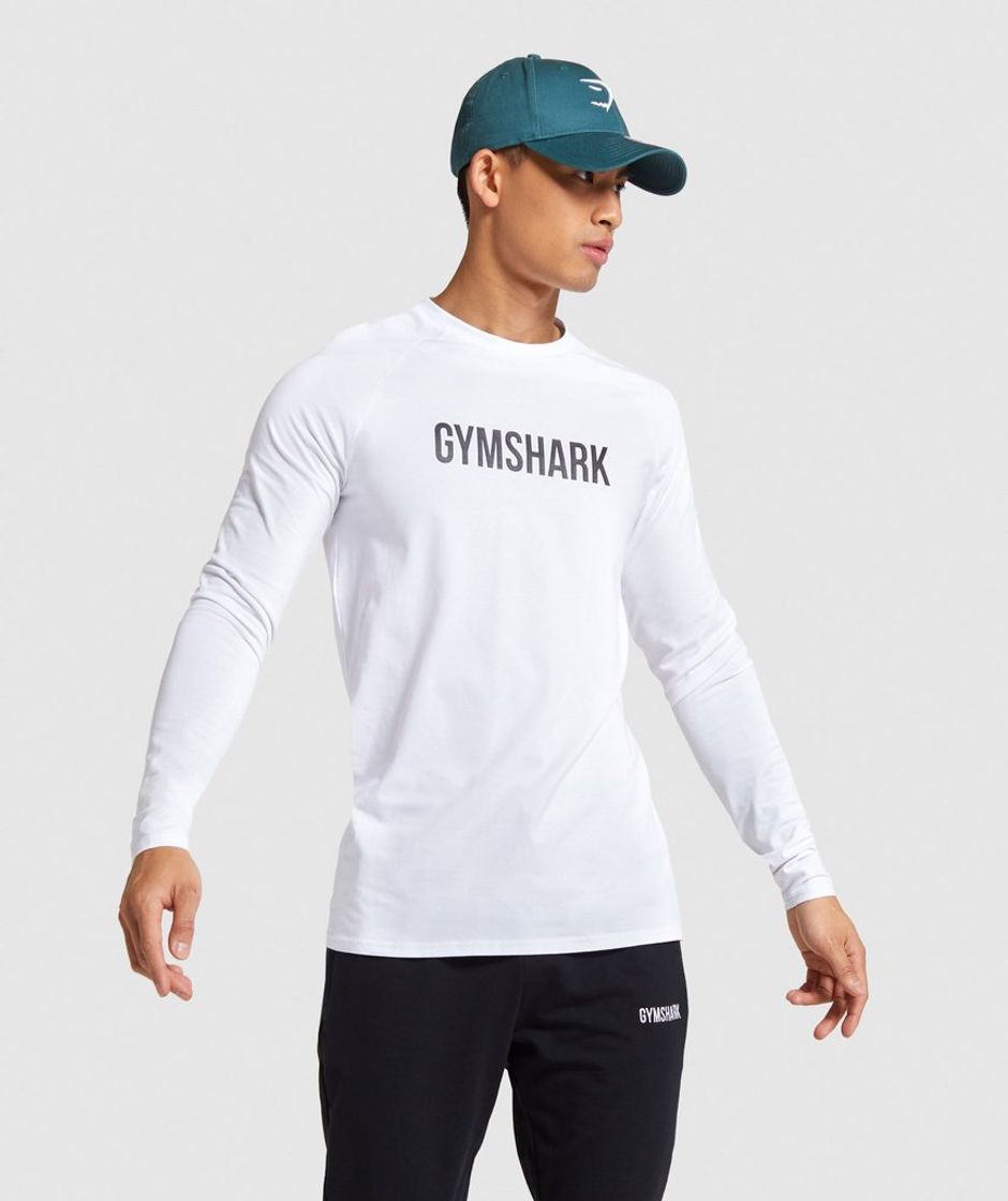 Fashion Gymshark Apollo Long Sleeve T-Shirt - Black | Gymshark