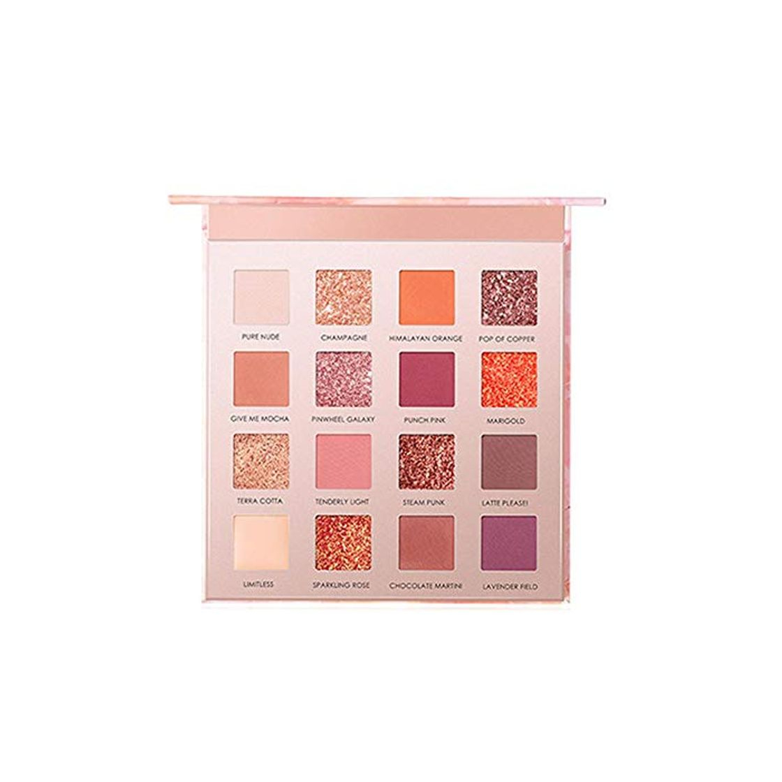 starter Minshzee 16 Colores Paleta De Sombras De Ojos Mate Brillo Impermeable Duradera Paleta De Sombra De Ojos
