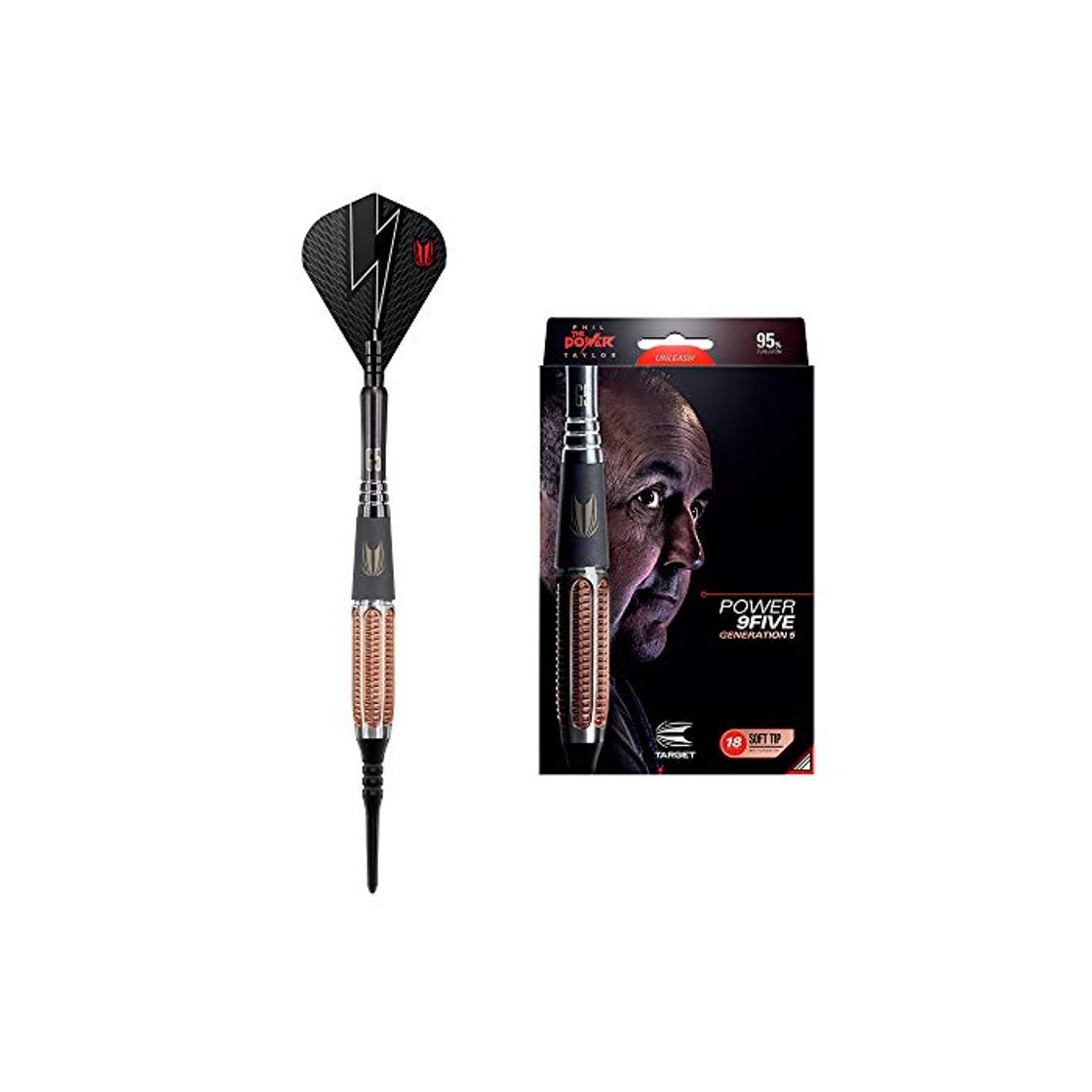 Productos Target Darts Phil Taylor Power 9-Five Gen 5 18G 95% Tungsten Soft