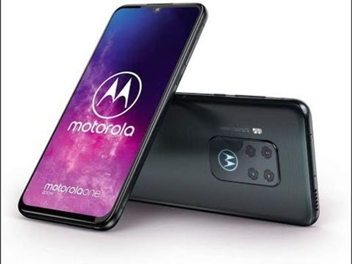 Social Motorola One Zoom con Alexa Hands-Free (Pantalla 6,4" FHD+, Sistema de 4