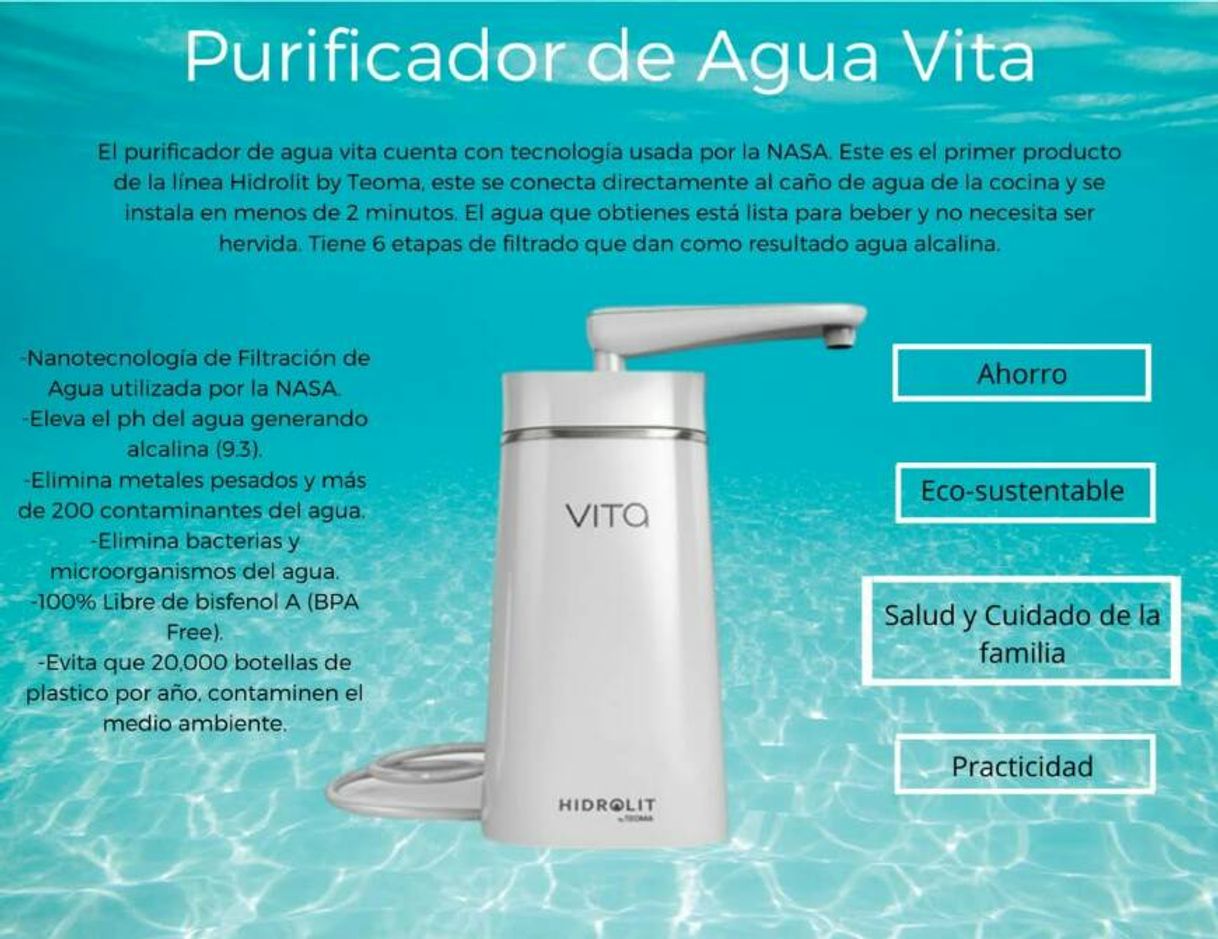 Moda Purificador de Agua Vita