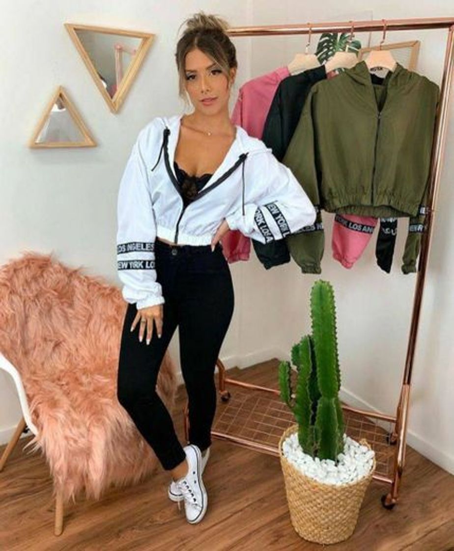 Social Jaqueta corta vento Feminina