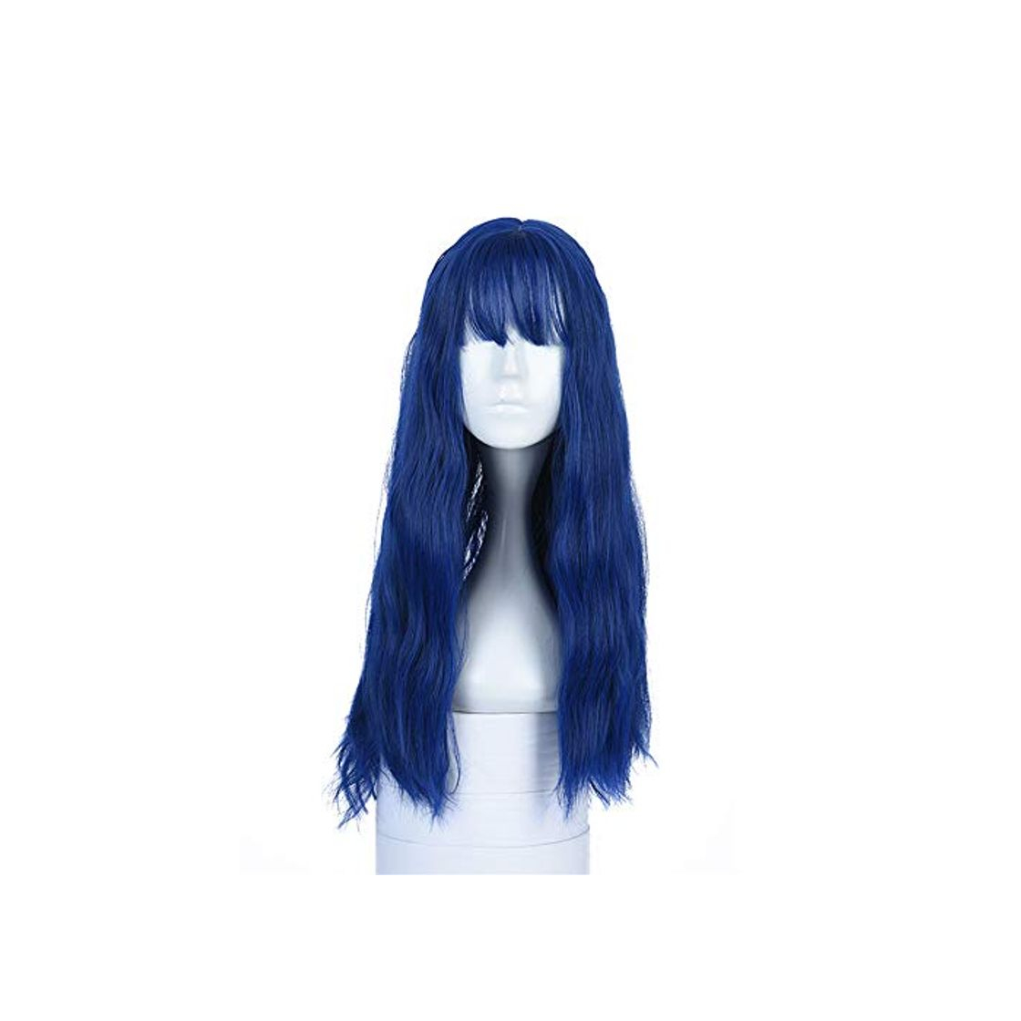 Moda BaronHong Long Small Curly Wig Sapphire Wig para las mujeres