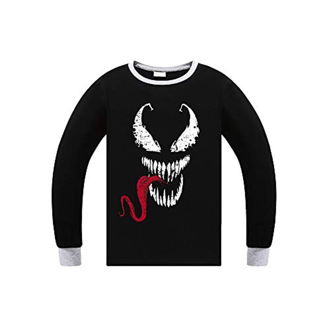 Fashion Venom Poleras Sudadera con Cuello Redondo Tops de Manga Larga con Estampado