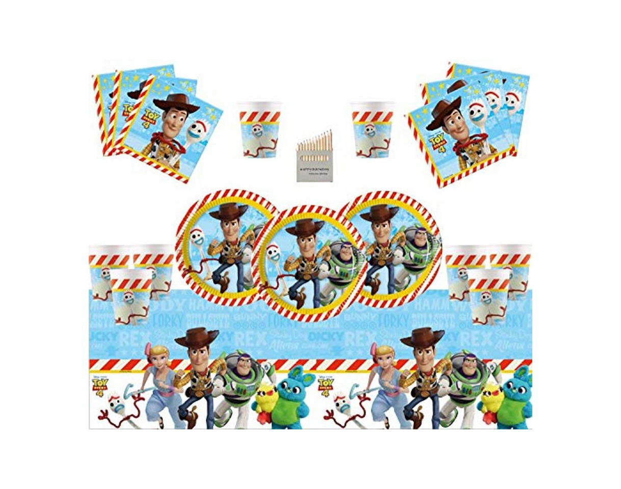 Producto Toy Story 4 Party Supplies 54 Piezas de cumpleaños vajilla Toy Story Party Decoration Pack para 16