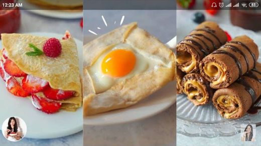 4 desayunos saludables y fáciles con Creps | Auxy - YouTube