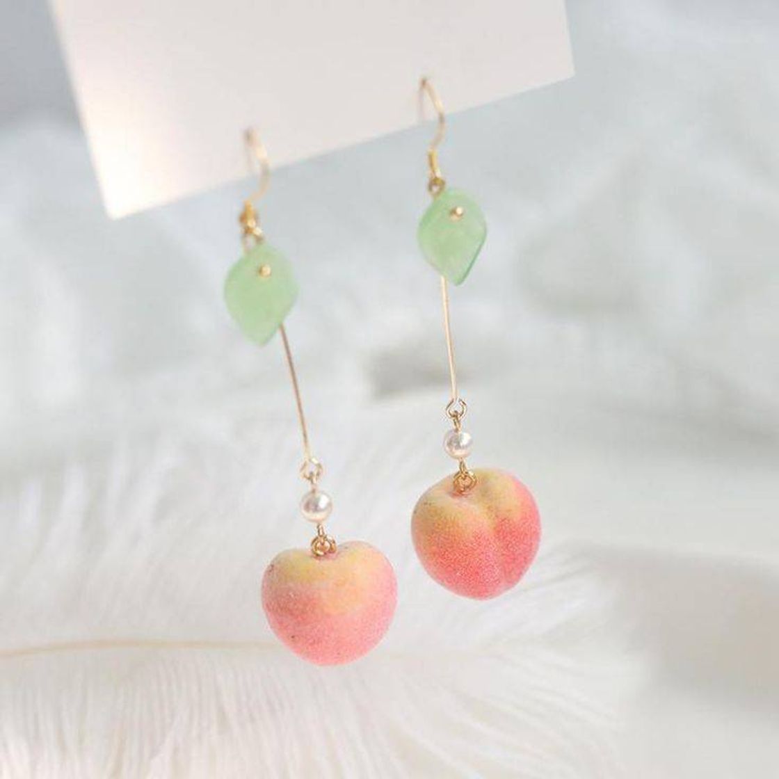 Moda 🍑Aretes de durazno