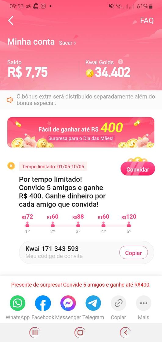 Moda App que ganha dinheiro.