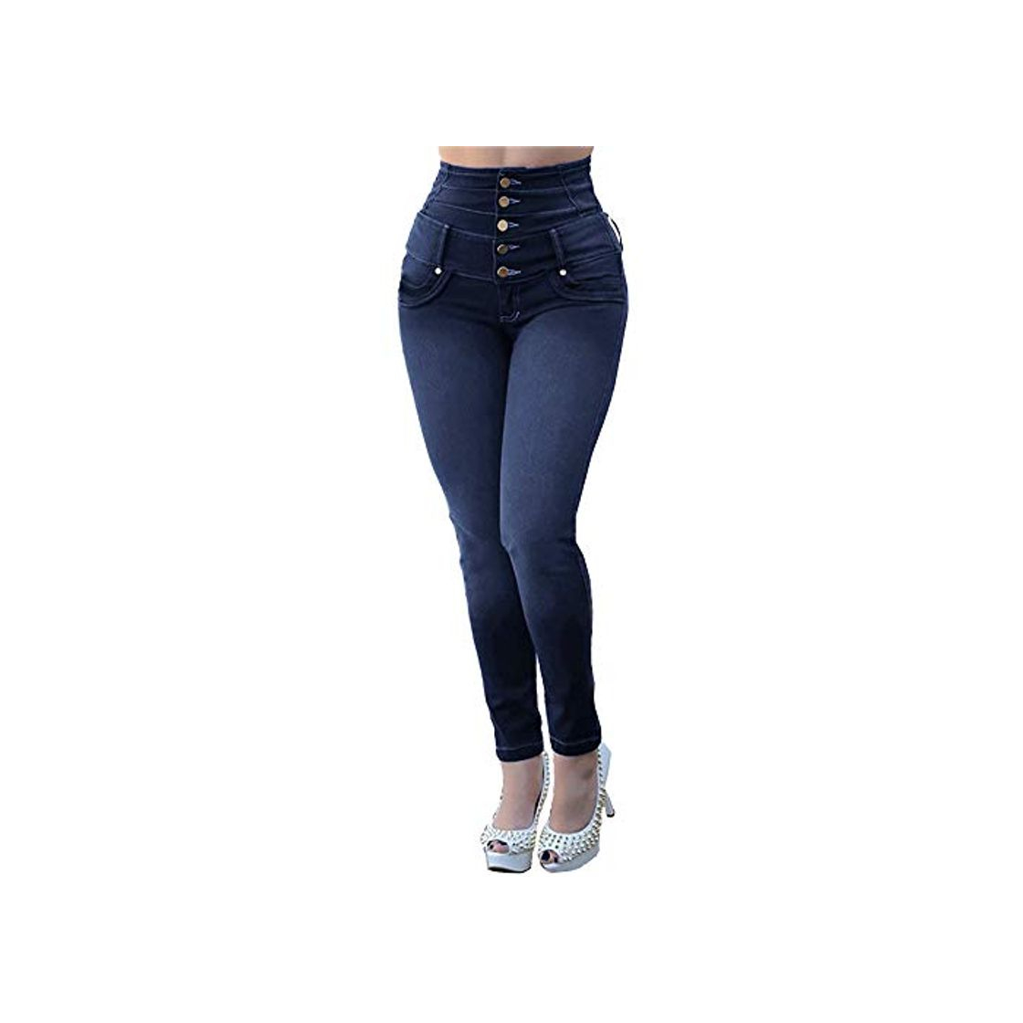 Product Tefamore Pantalones Vaqueros De Mujer Jeans OtoñO EláStico Buttoplus Vaqueros Holgados Vaqueros