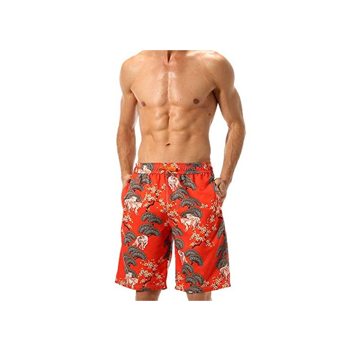 Product Pantalones Cortos Hombre Playa de los hombres retro del verano pone en