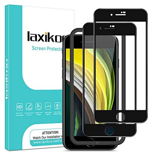 laxikoo 2 Piezas Protector Pantalla para iPhone SE 2020 /iPhone 8/7