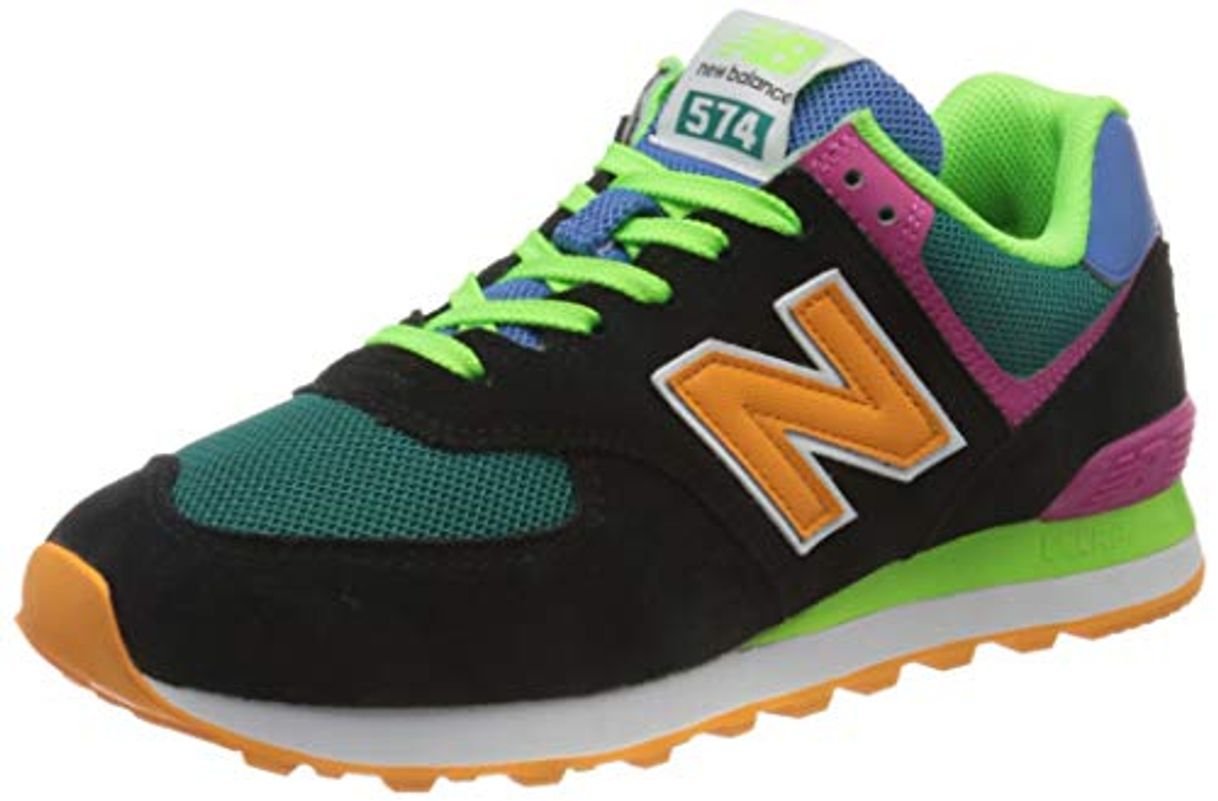 Moda New Balance 574 ML574MA2 Medium, Zapatillas para Hombre, Black