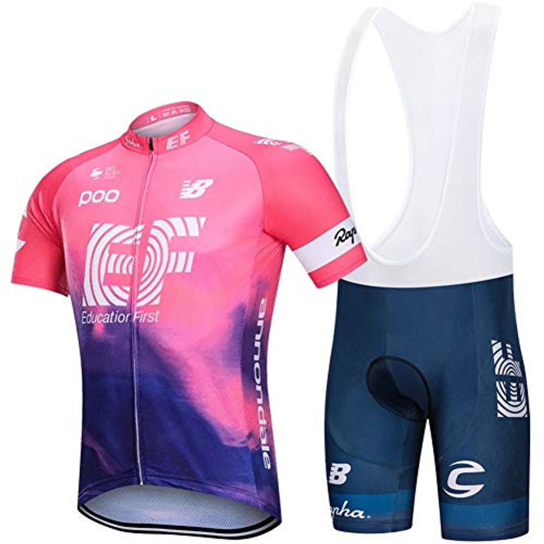 Moda Hombre Conjunto Ropa de Ciclismo para Verano, Maillot Manga Corta de Bicicleta,