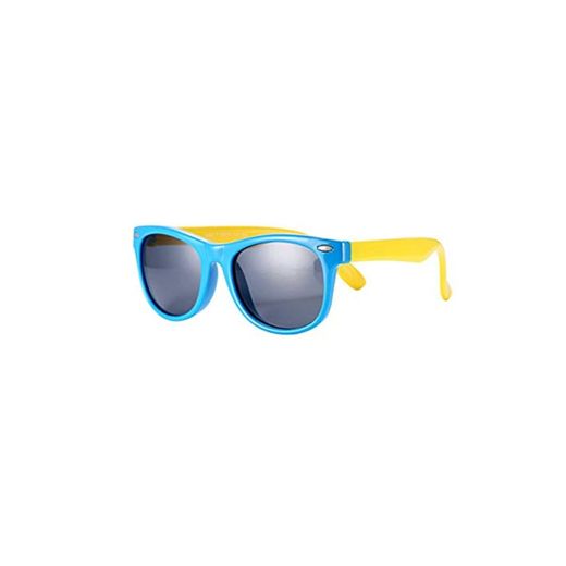 FOURCHEN Gafas de sol para niños, gafas de sol Kids Rubber flexible