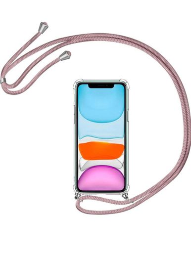 AROYI Funda con Cuerda para iPhone 11, Carcasa Transparente ...