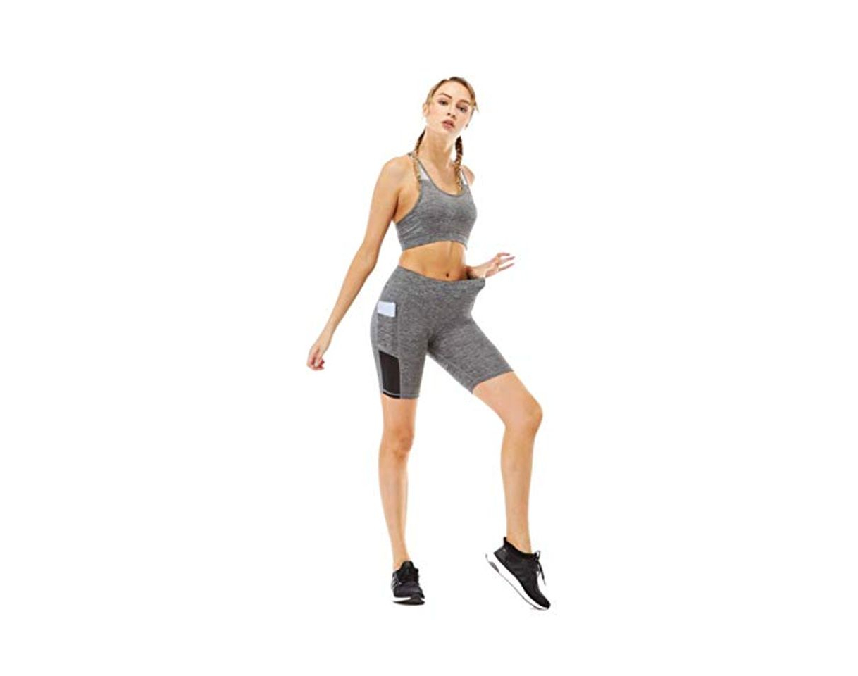 Fashion Conjunto de Ropa Deportiva para Mujer 2 Piezas Top Sujetador de Running