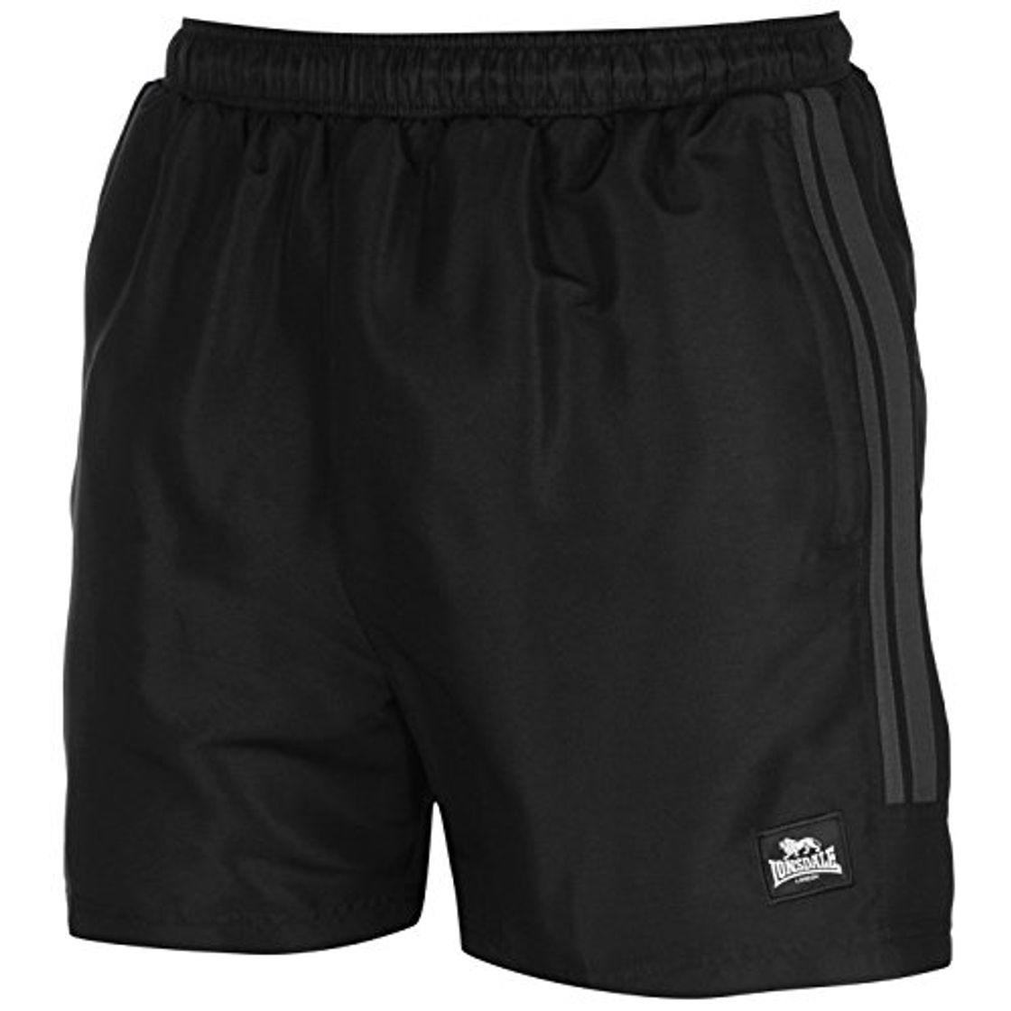 Product Lonsdale - Pantalones cortos de entrenamiento para hombre, dos rayas, malla interior