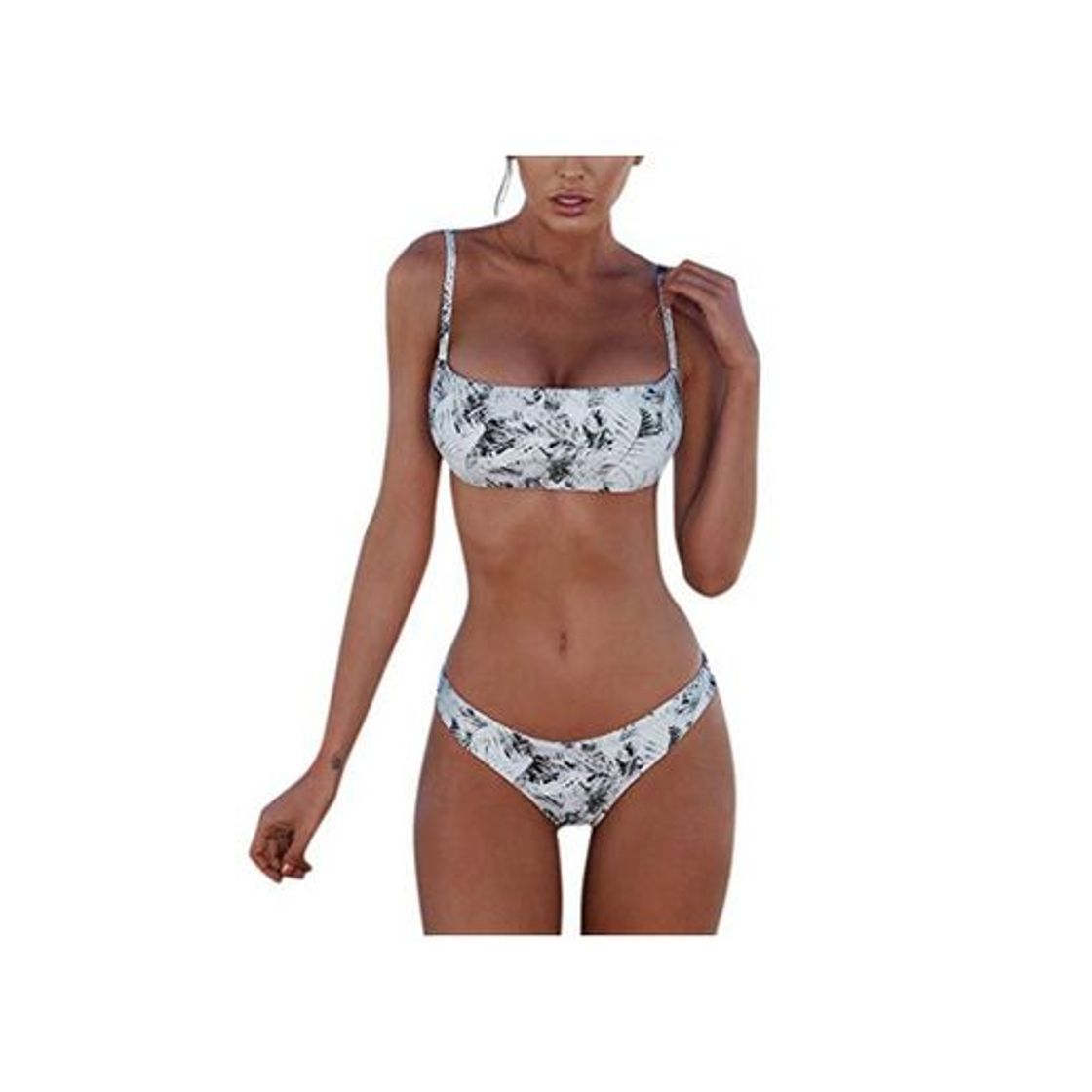 Social Meizas Conjuntos de Bikinis para Mujer, Gris