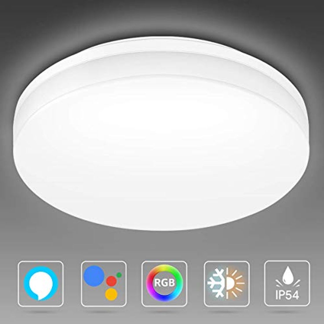 Product LE Plafón LED 15W Inteligente Conectada WIFI 1250LM Impermeable Colores Regulable (RGB