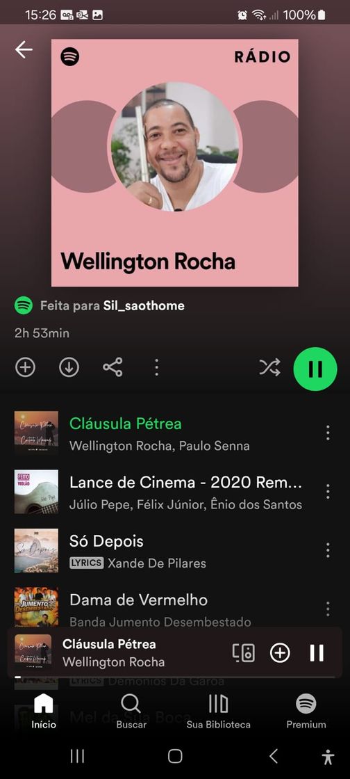 Canción Ouça minhas músicas no Sportify 