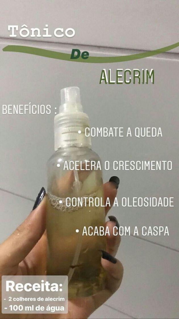 Moda Tônico de alecrim 