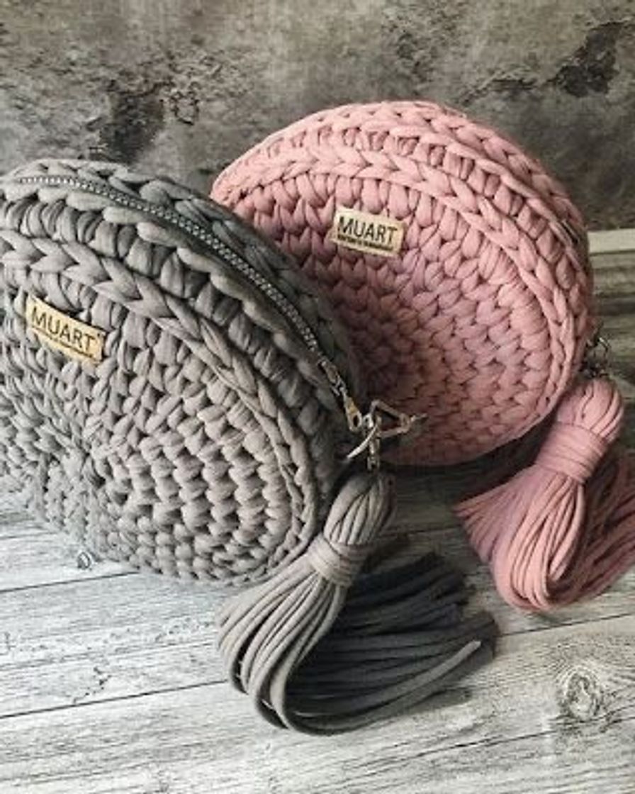 Moda Bolsas redonda de crochê 