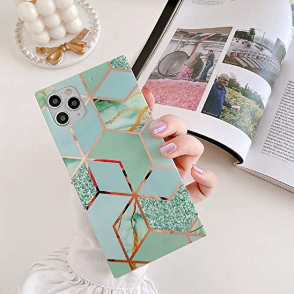 Product Cocomii Square Geometric Marble Marmor iPhone 11 Pro Max móvil, delgada y