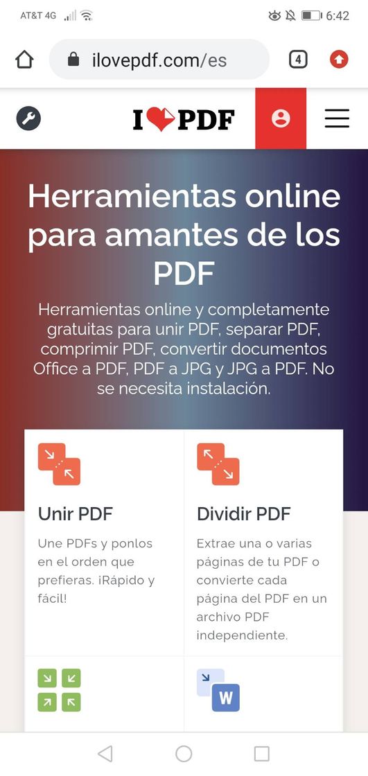 Aplicaciones iLovePDF | Herramientas PDF online gratis