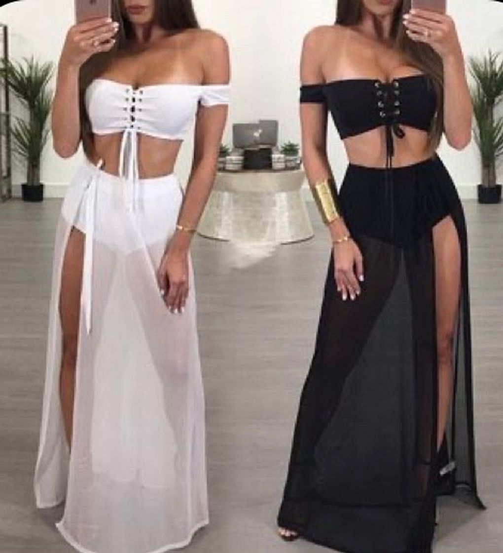 Moda Conjunto calção e top 