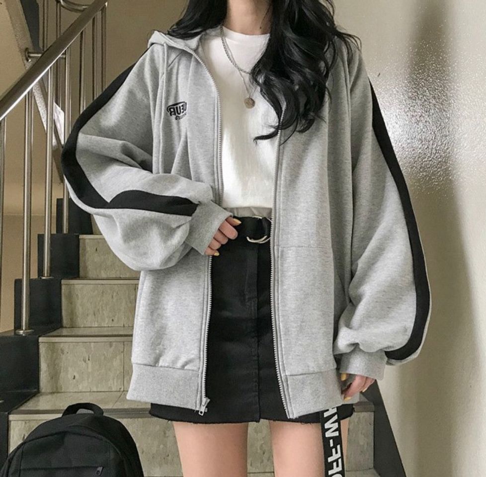 Social Chaqueta oversized gris  