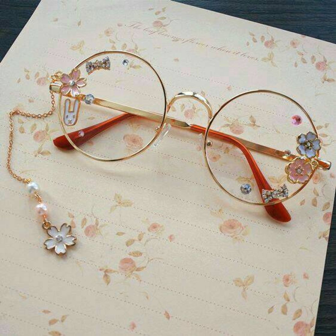 Social Óculos de grau decorada