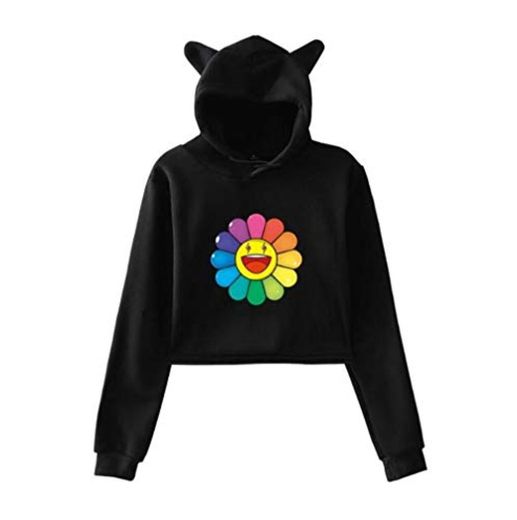 2020 J Balvin - Sudadera con capucha para mujer, diseño de gato,