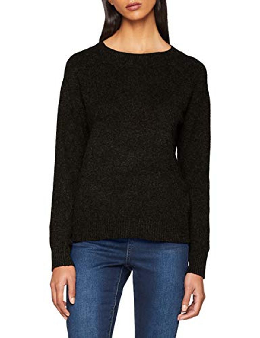 Moda Vero Moda Vmdoffy LS O-Neck Blouse Noos suéter, Negro