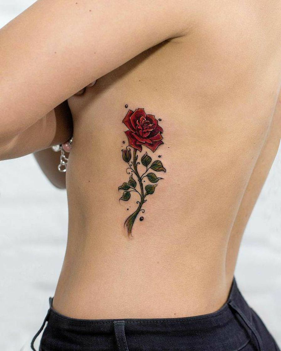 Fashion tatto de flor 