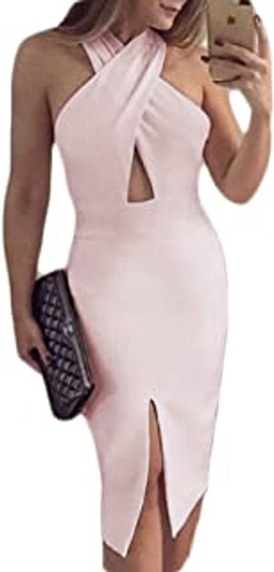 Vestido Midi #VC31_Rosa
